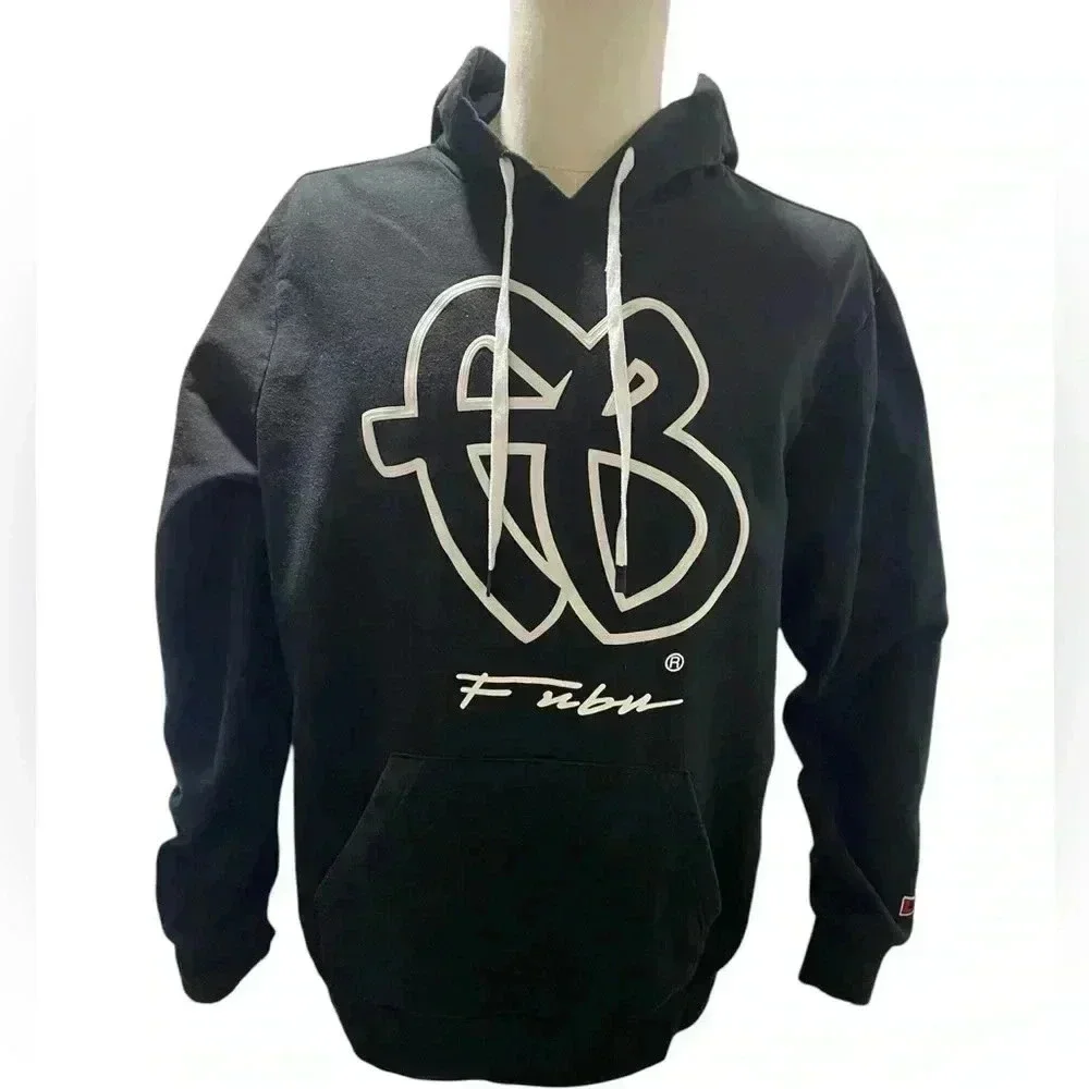 FUBU Men's & Big Men's Long Sleeve FB Logo Fleece Hoodie Sweatshirt SZ LRG